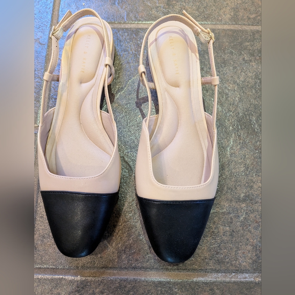 Kelly & Katie colour block slingbacks